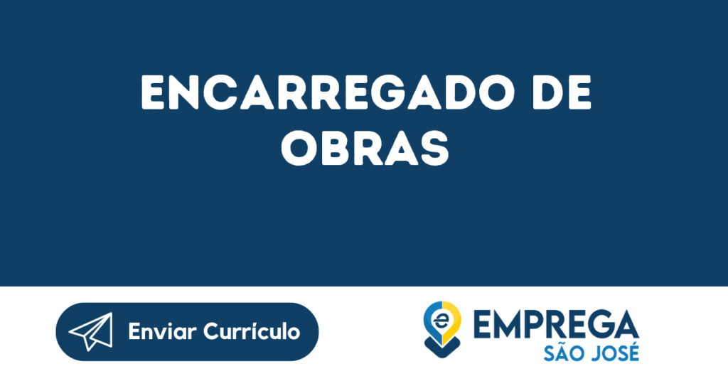 Encarregado De Obras-Jacarei - Sp 1