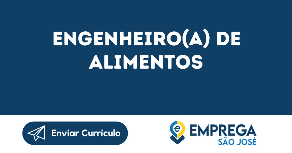 Engenheiro(A) De Alimentos-Jacarei - Sp 1