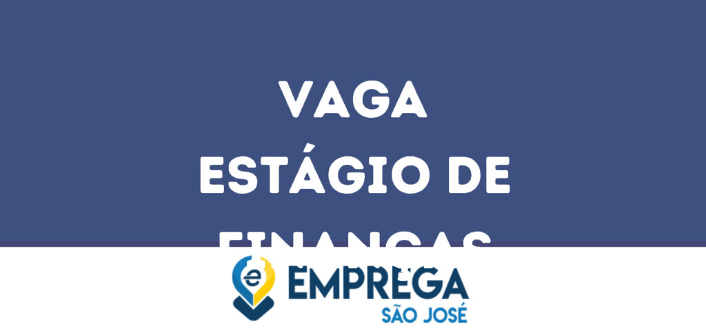 Estágio De Finanças-São José Dos Campos - Sp 1