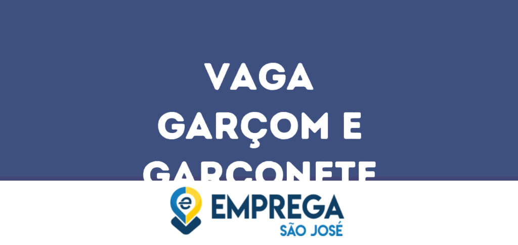 Garçom E Garçonete-São José Dos Campos - Sp 1