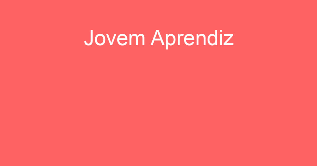 Jovem Aprendiz-São José Dos Campos - Sp 1