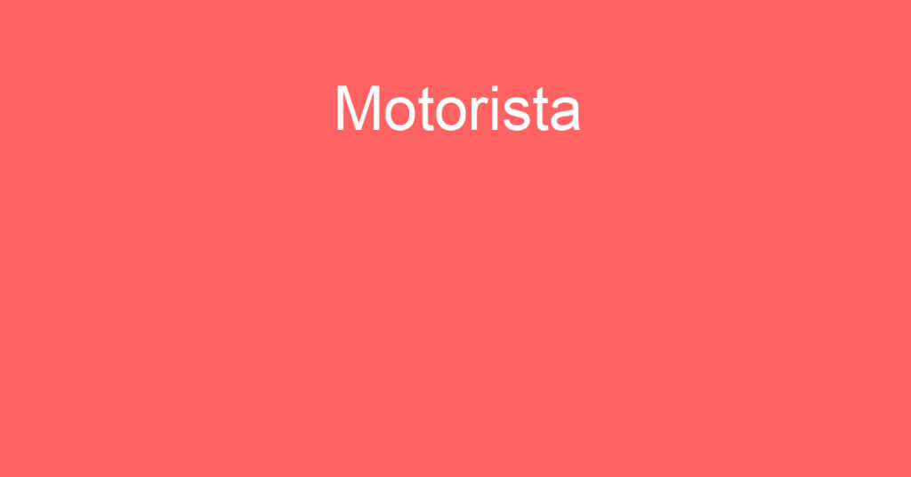 Motorista-São José Dos Campos - Sp 1