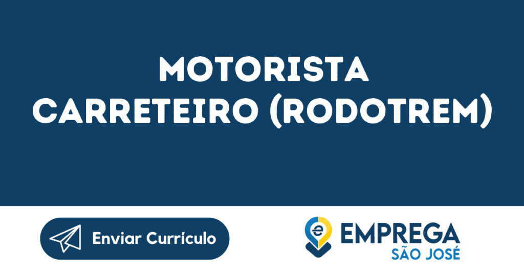 Motorista Carreteiro (Rodotrem)-São José Dos Campos - Sp 1