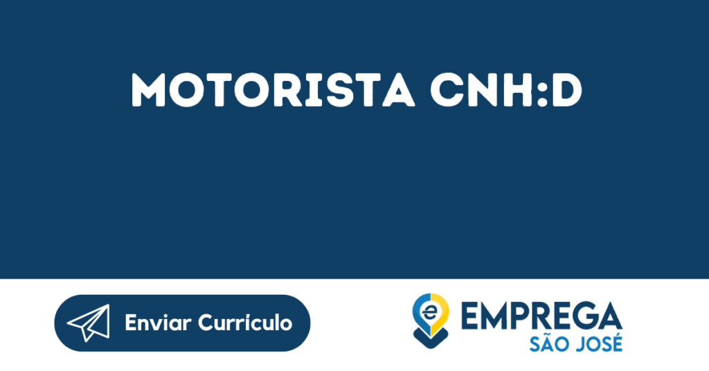 Motorista Cnh:d-São José Dos Campos - Sp 1