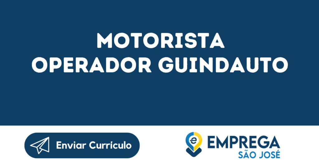 Motorista Operador Guindauto-Jacarei - Sp 1