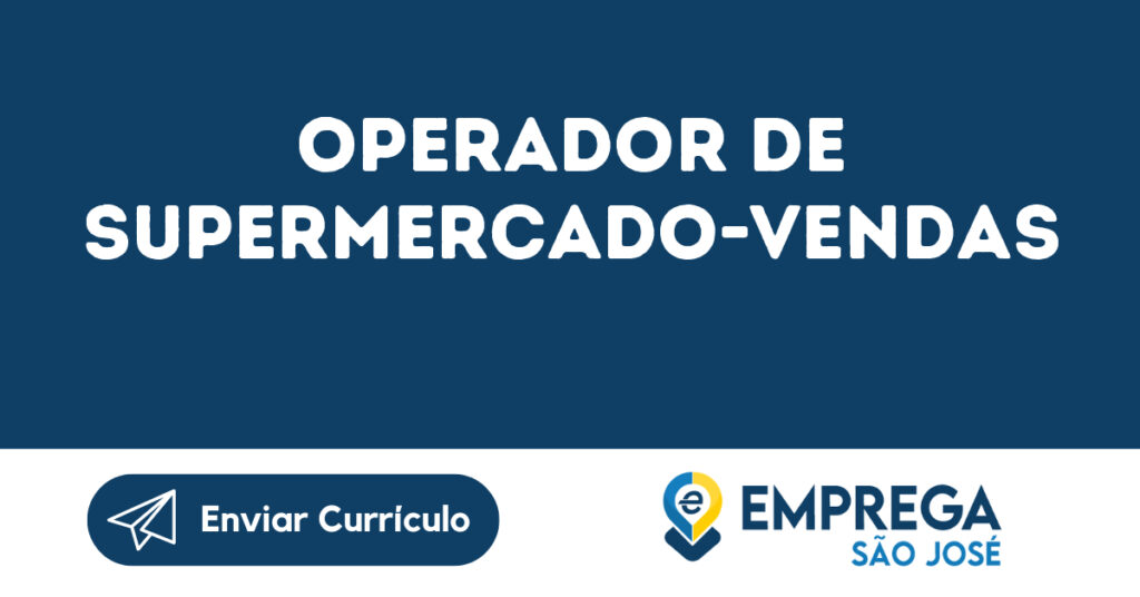 Operador De Supermercado-Vendas-São José Dos Campos - Sp 1