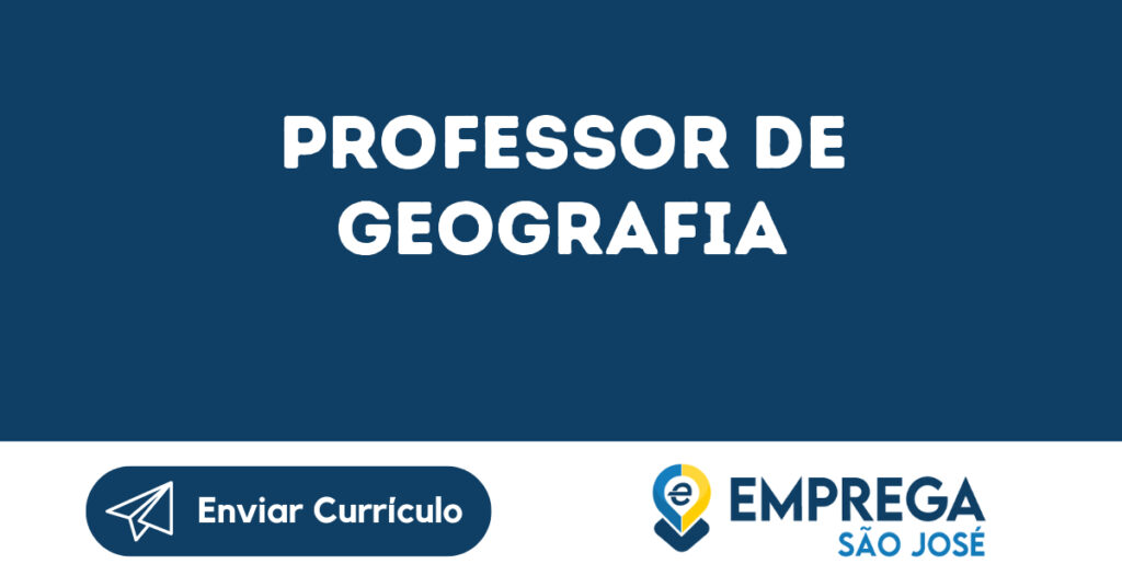 Professor De Geografia-Jacarei - Sp 1