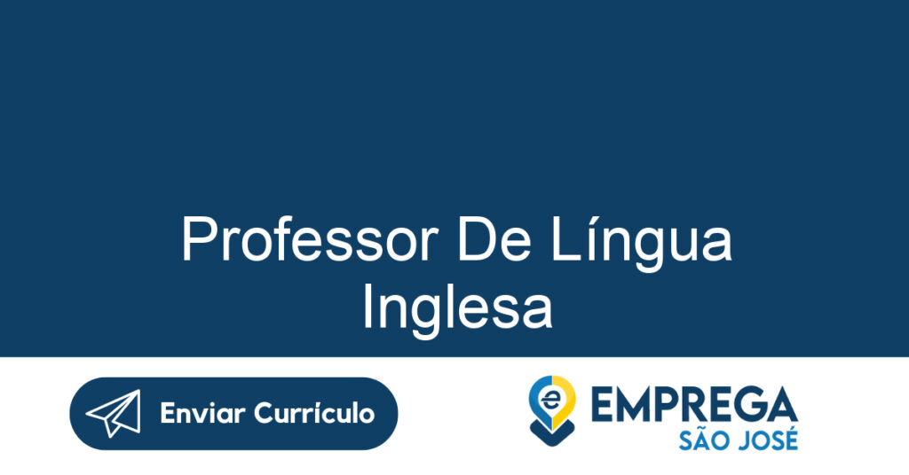 Professor De Língua Inglesa-Jacarei - Sp 1