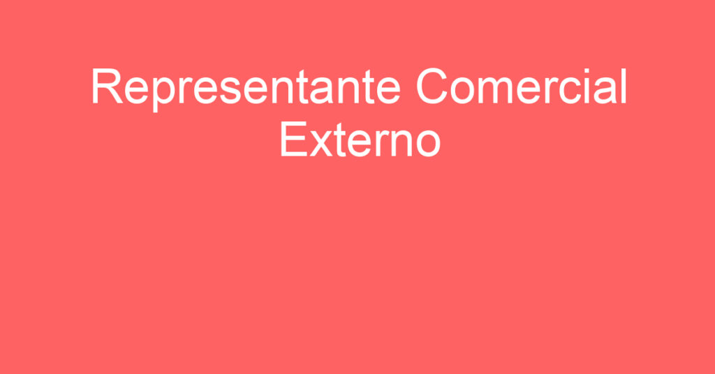 Representante Comercial Externo-São José Dos Campos - Sp 1