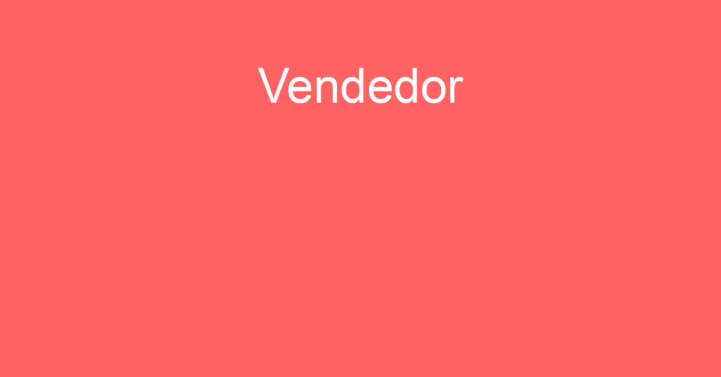 Vendedor-São José Dos Campos - Sp 1