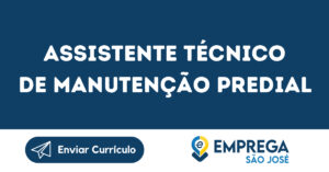 Assistente Técnico De Manutenção Predial-São José Dos Campos - Sp 11