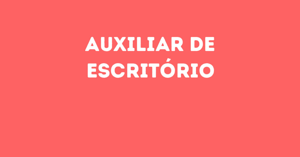 Auxiliar De Escritório-São José Dos Campos - Sp 1