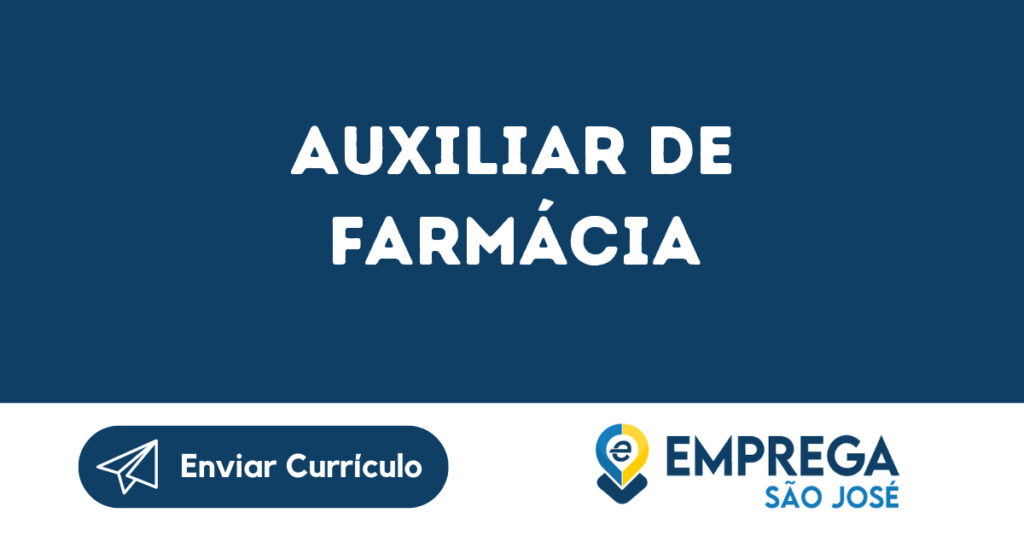 Auxiliar De Farmácia-Jacarei - Sp 1