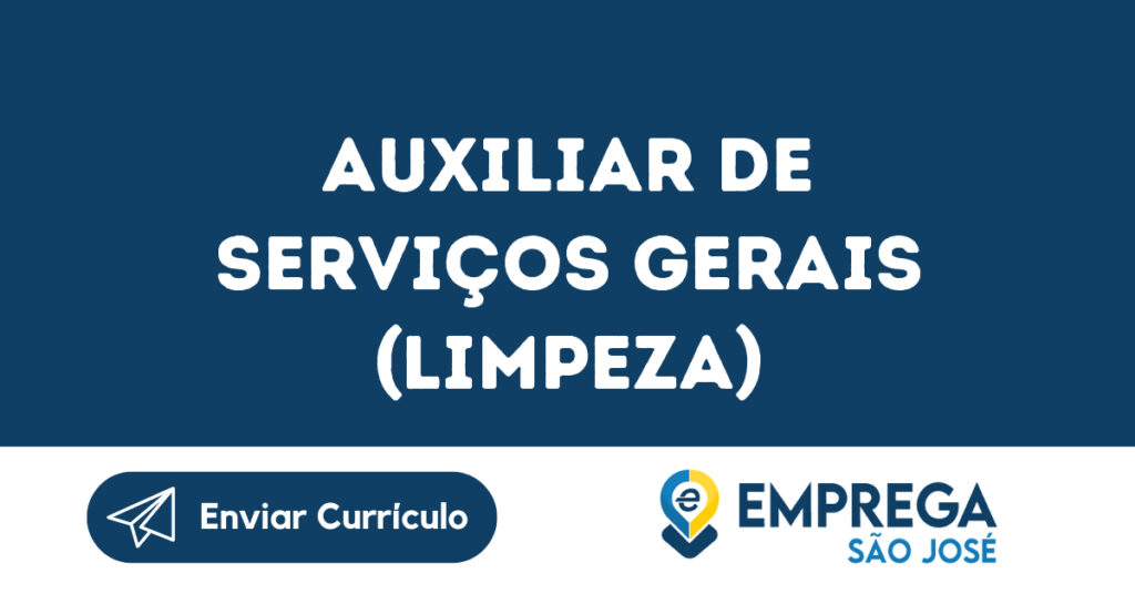 Auxiliar De Serviços Gerais (Limpeza)-Jacarei - Sp 1