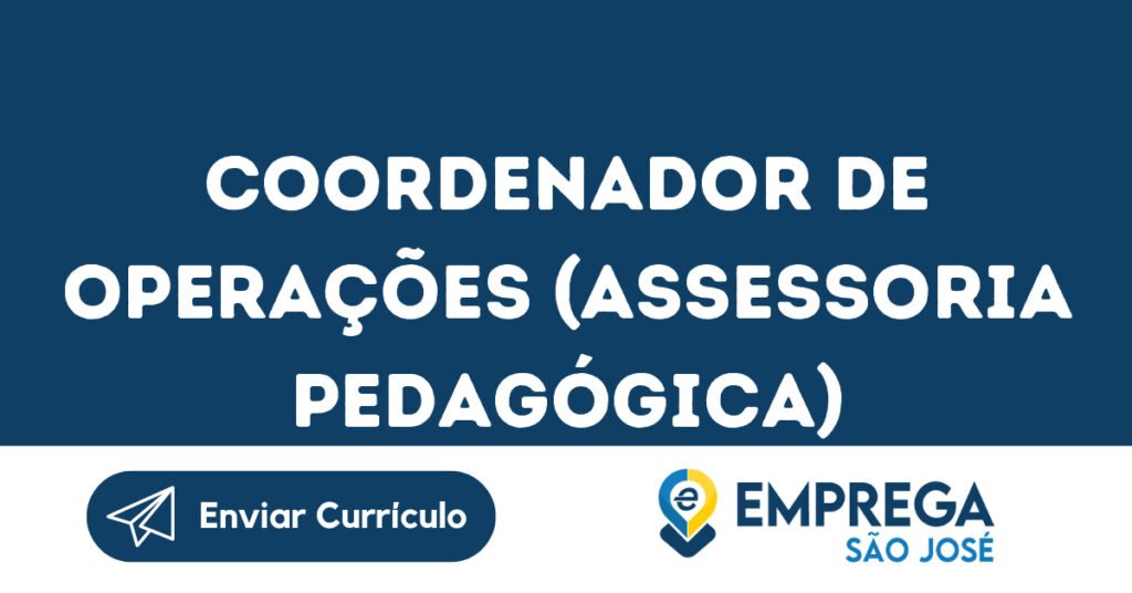 Coordenador De Operações (Assessoria Pedagógica)-São José Dos Campos - Sp 1