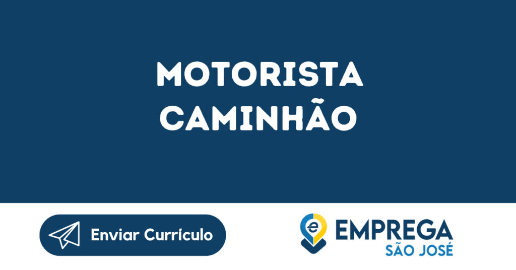 Motorista Caminhão-São José Dos Campos - Sp 1