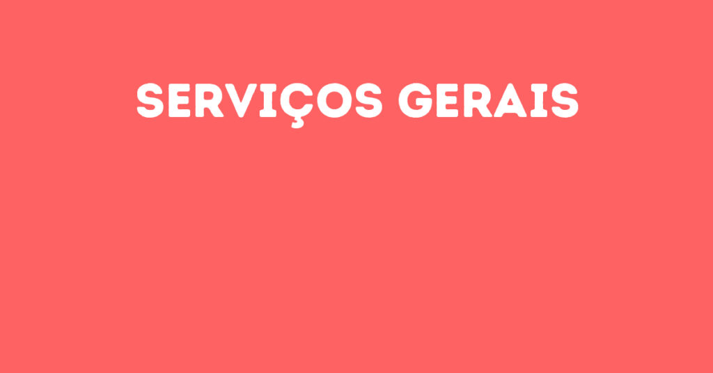 Serviços Gerais-São José Dos Campos - Sp 1