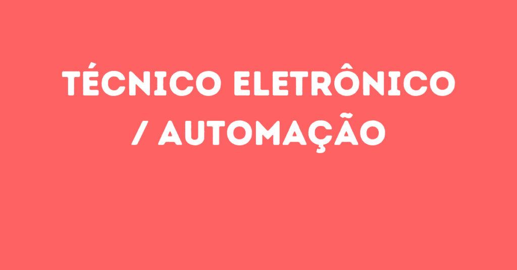 Técnico Eletrônico / Automação-São José Dos Campos - Sp 1