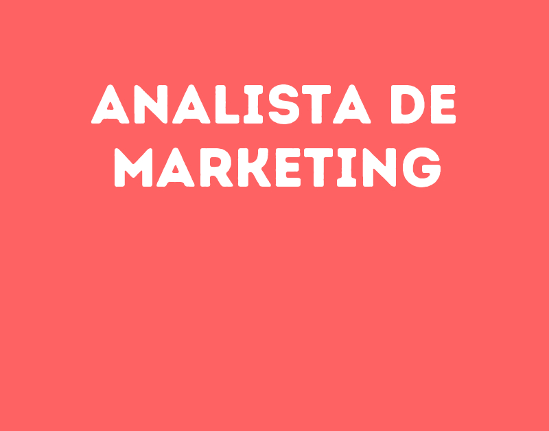 Analista De Marketing-São José Dos Campos - Sp 1