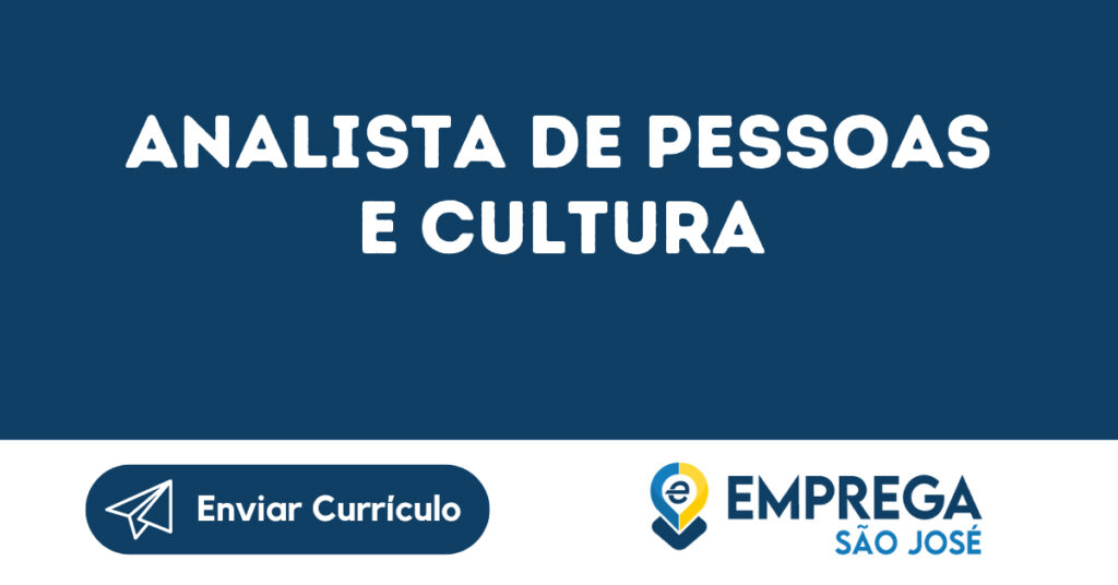 Analista De Pessoas E Cultura-São José Dos Campos - Sp 1