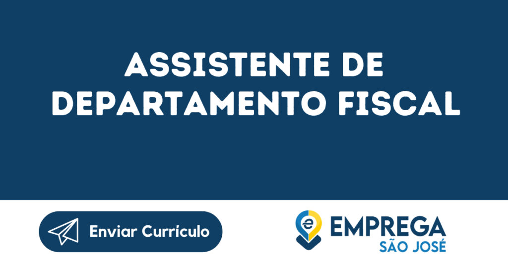 Assistente De Departamento Fiscal-São José Dos Campos - Sp 1