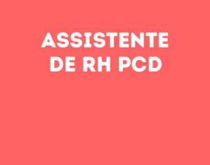 Assistente De Rh Pcd-Jacarei - Sp 1