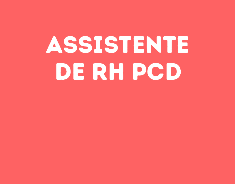 Assistente De Rh Pcd-Jacarei - Sp 1