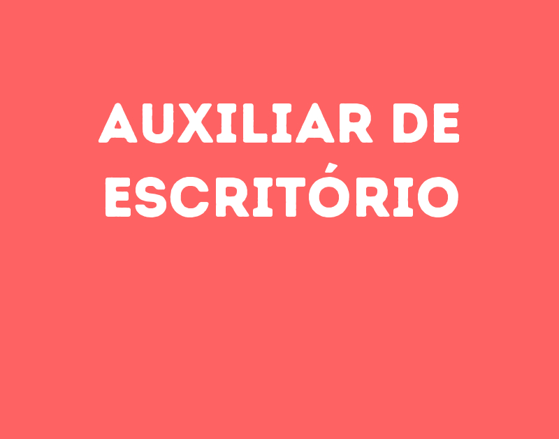 Auxiliar De Escritório-São José Dos Campos - Sp 1