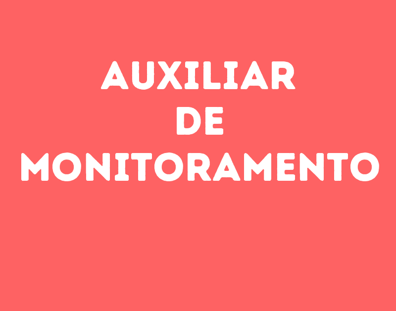 Auxiliar De Monitoramento-São José Dos Campos - Sp 1