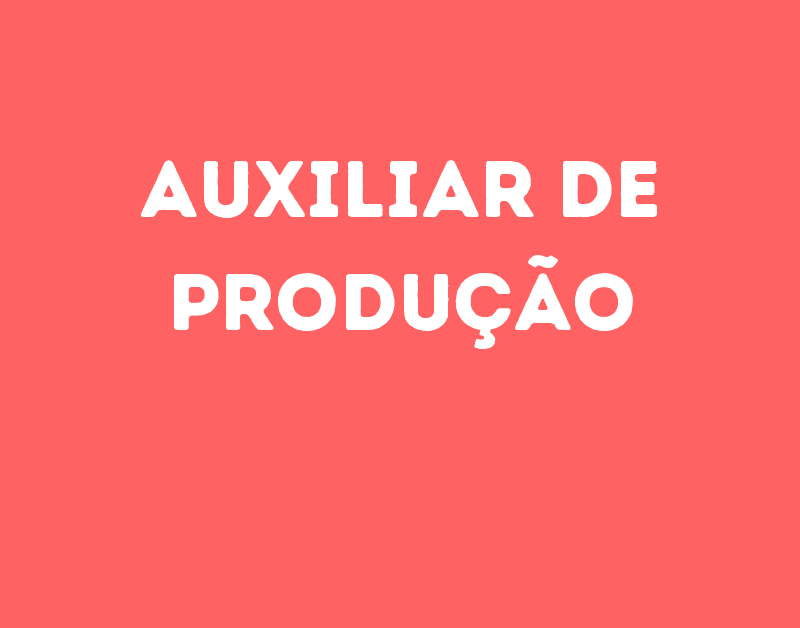 Auxiliar De Produção-Jacarei - Sp 1