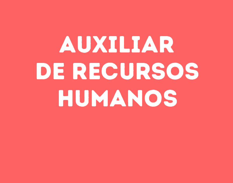 Auxiliar De Recursos Humanos-São José Dos Campos - Sp 1