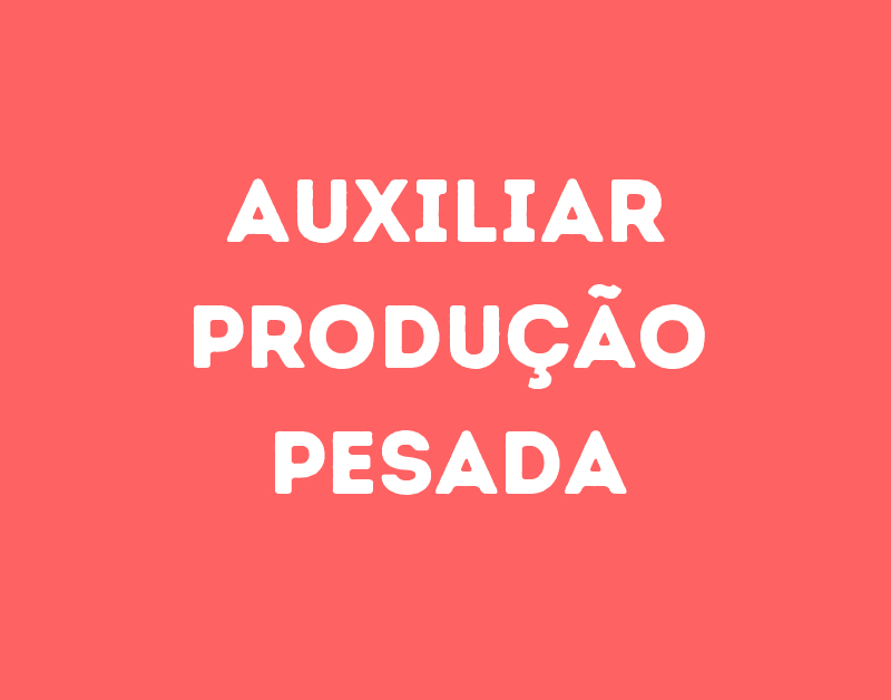 Auxiliar Produção Pesada-São José Dos Campos - Sp 1