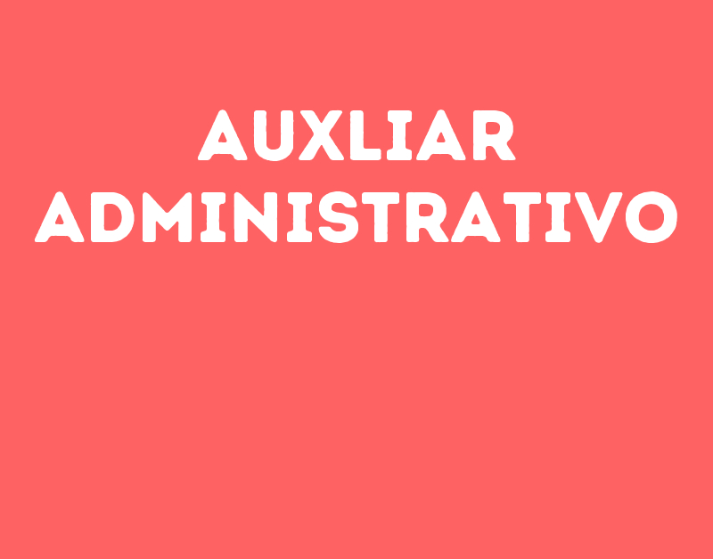 Auxliar Administrativo-Jacarei - Sp 1