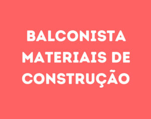 Balconista Materiais De Construção-São José Dos Campos - Sp 6