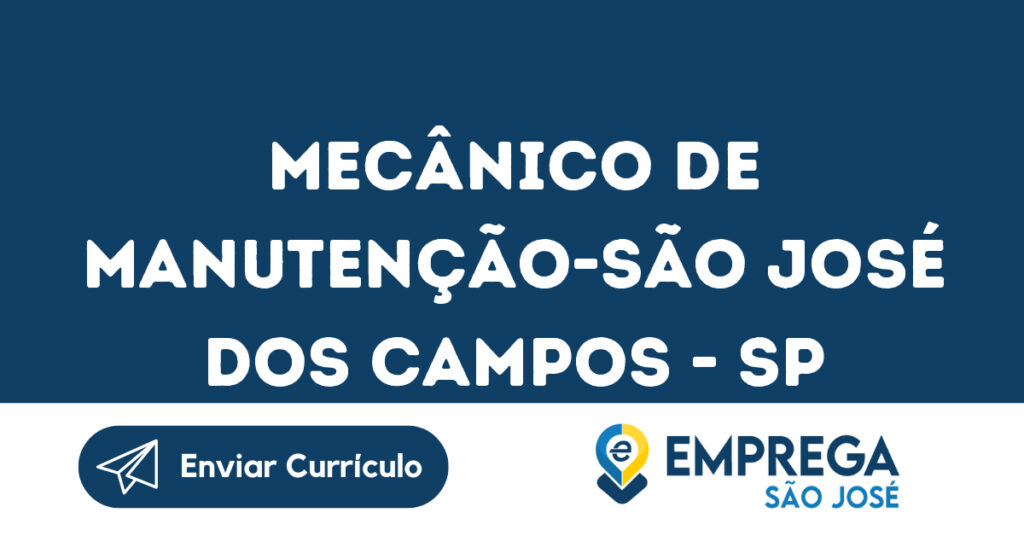 Mecânico De Manutenção-São José Dos Campos - Sp 1