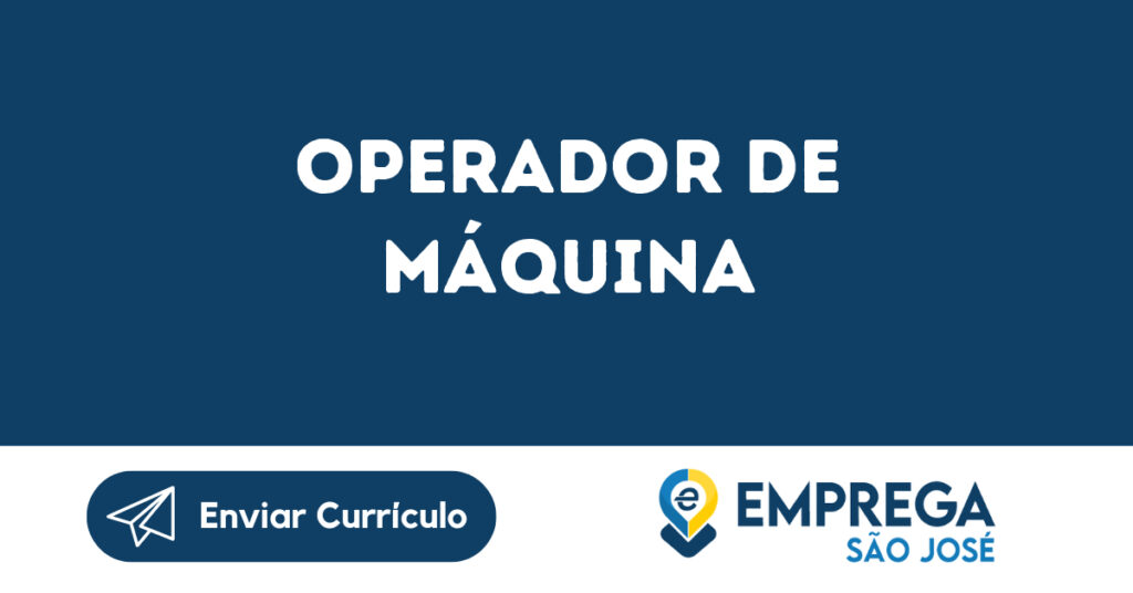 Operador De Máquina-Jacarei - Sp 1