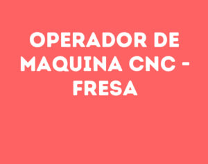 Operador De Maquina Cnc - Fresa-São José Dos Campos - Sp 13