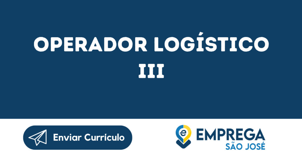 Operador Logístico Iii-Jacarei - Sp 1