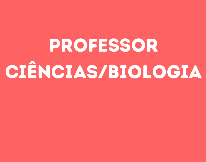 Professor Ciências/Biologia-Jacarei - Sp 1