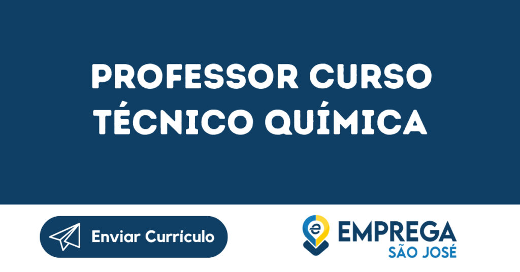 Professor Curso Técnico Química-São José Dos Campos - Sp 1