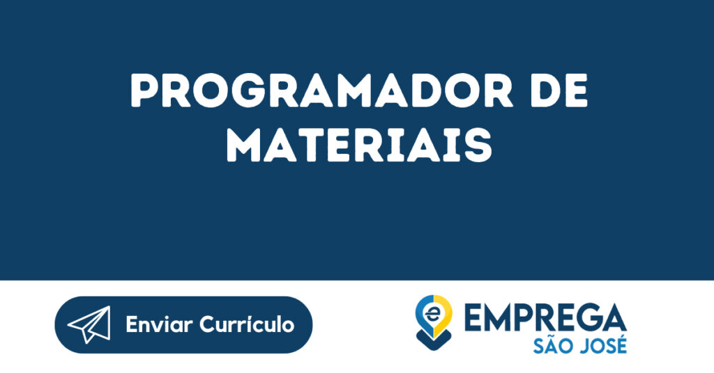 Programador De Materiais-Jambeiro - Sp 1