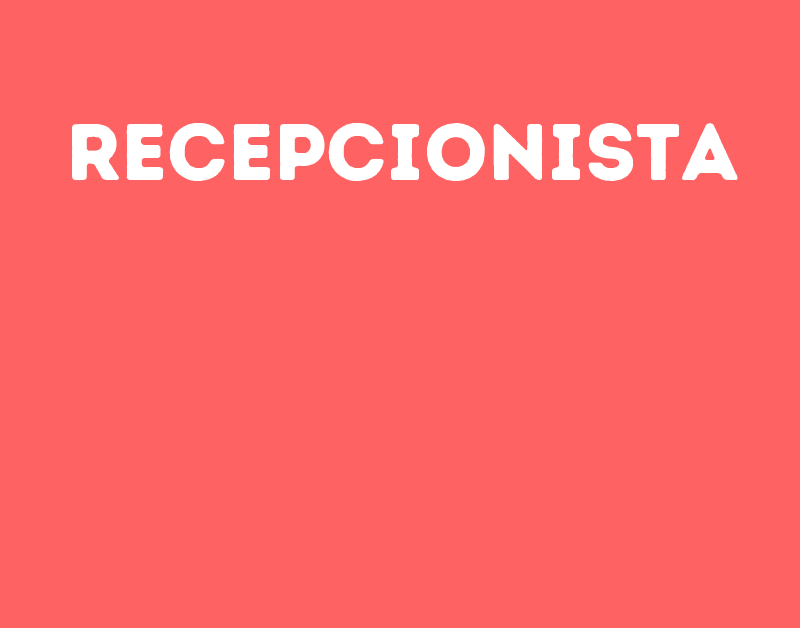 Recepcionista-Jacarei - Sp 1