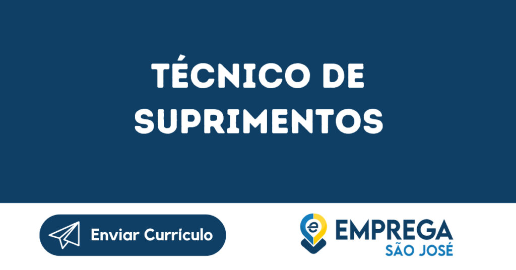 Técnico De Suprimentos-Jacarei - Sp 1