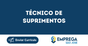 Técnico De Suprimentos-Jacarei - Sp 7