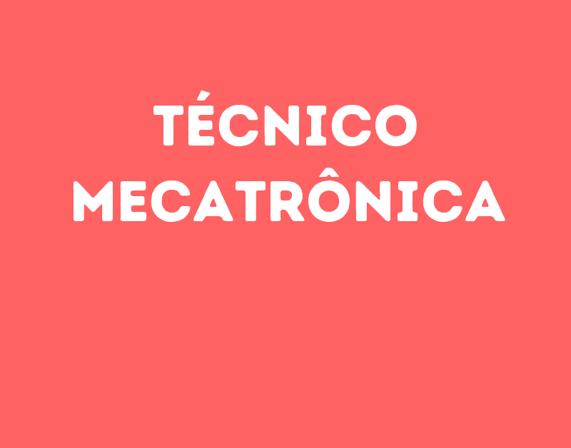 Técnico Mecatrônica-São José Dos Campos - Sp 1