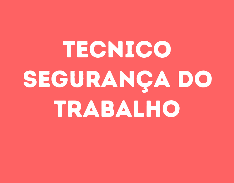 Tecnico Segurança Do Trabalho-São José Dos Campos - Sp 1