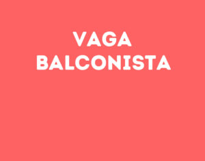 Vaga Balconista-São José Dos Campos - Sp 8