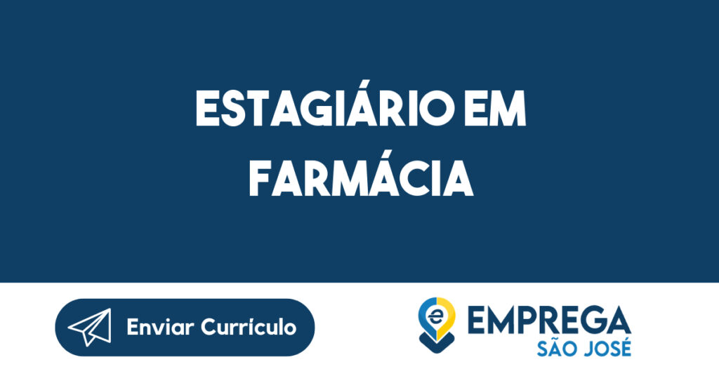 Estagiário Em Farmácia-São José Dos Campos - Sp 1