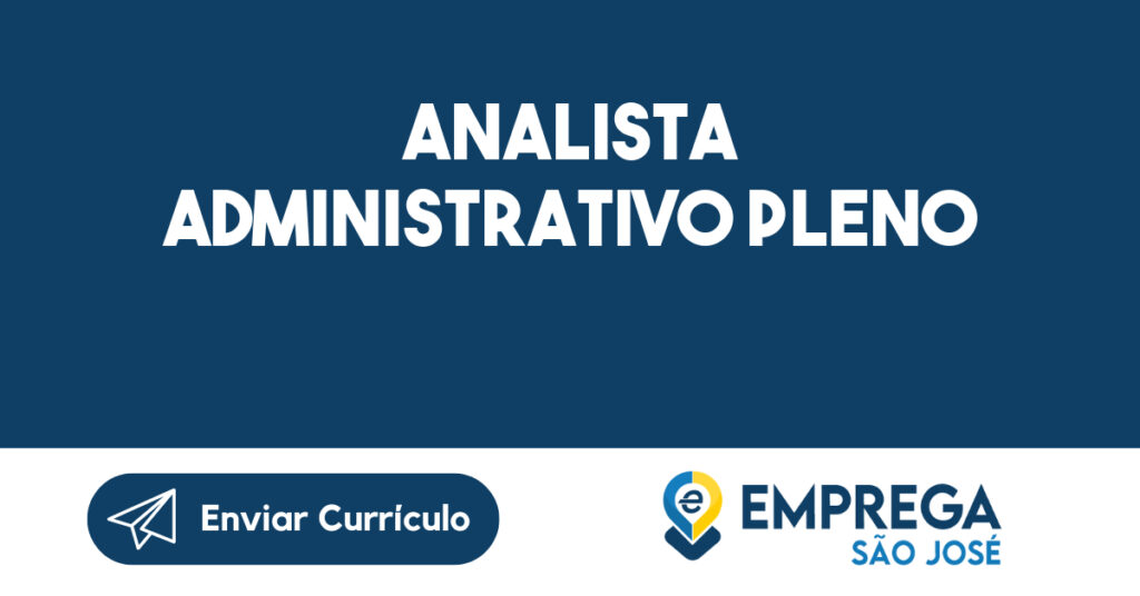 Analista Administrativo Pleno-São José Dos Campos - Sp 1