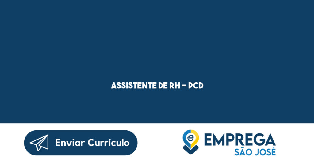 Assistente De Rh - Pcd-Jacarei - Sp 1